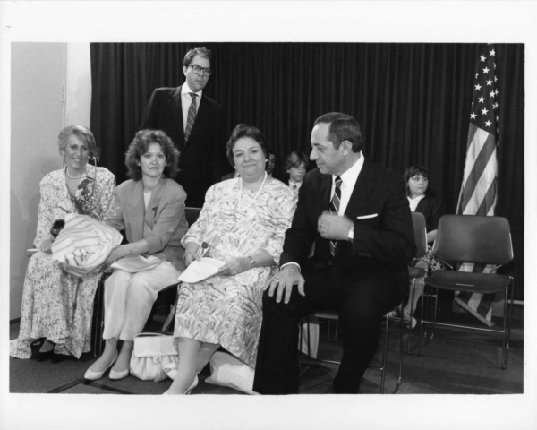 MaryBeth O'Neill, Kathleen Murray, Susan McCormack,  Governor Mario Cuomo